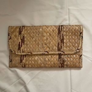 Straw Purse Envelope Bag Wallet